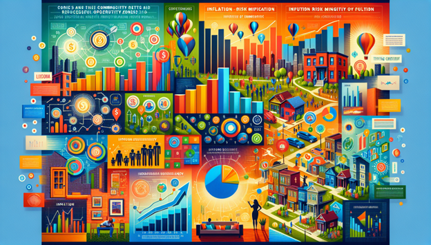 A case study illustration showing successful inflation risk mitigation in opportunity zones.