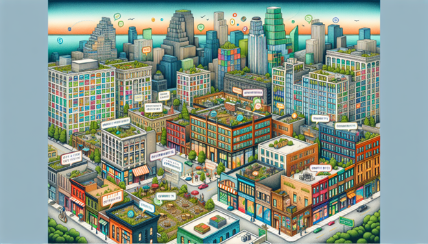 An illustration identifying prime opportunity zone projects.