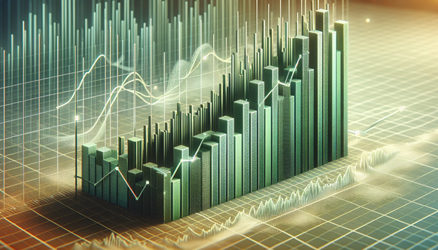 A bar graph showing fund performance metrics and growth, indicating success and potential returns. The investor's guide to choosing the right opportunity zone fund.