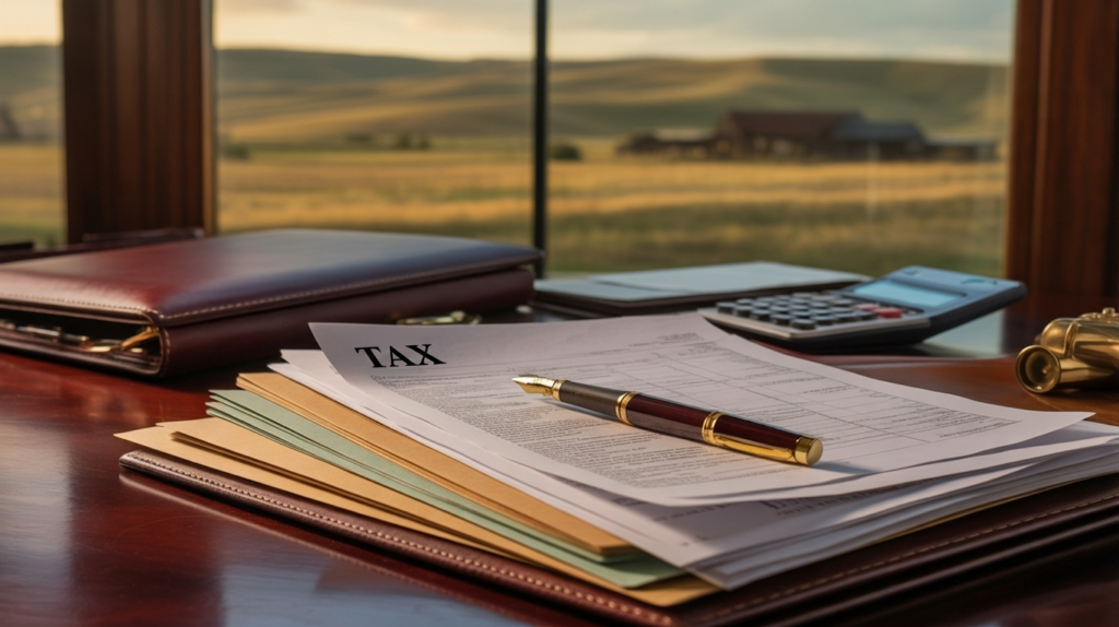 Accountants desk working on how to lower a tax bill in 2026