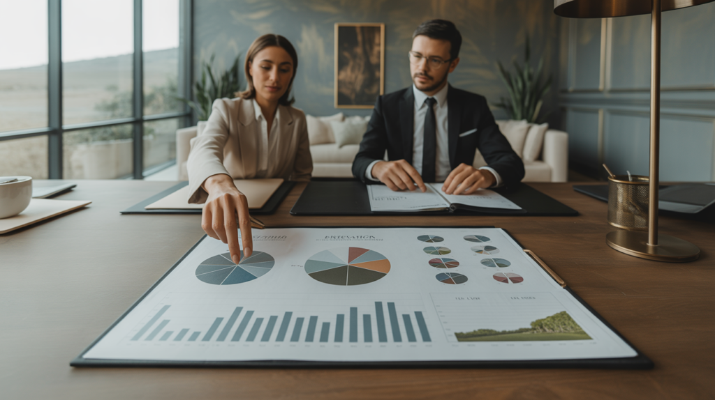 CPA discussing Asset Allocation with investor client
