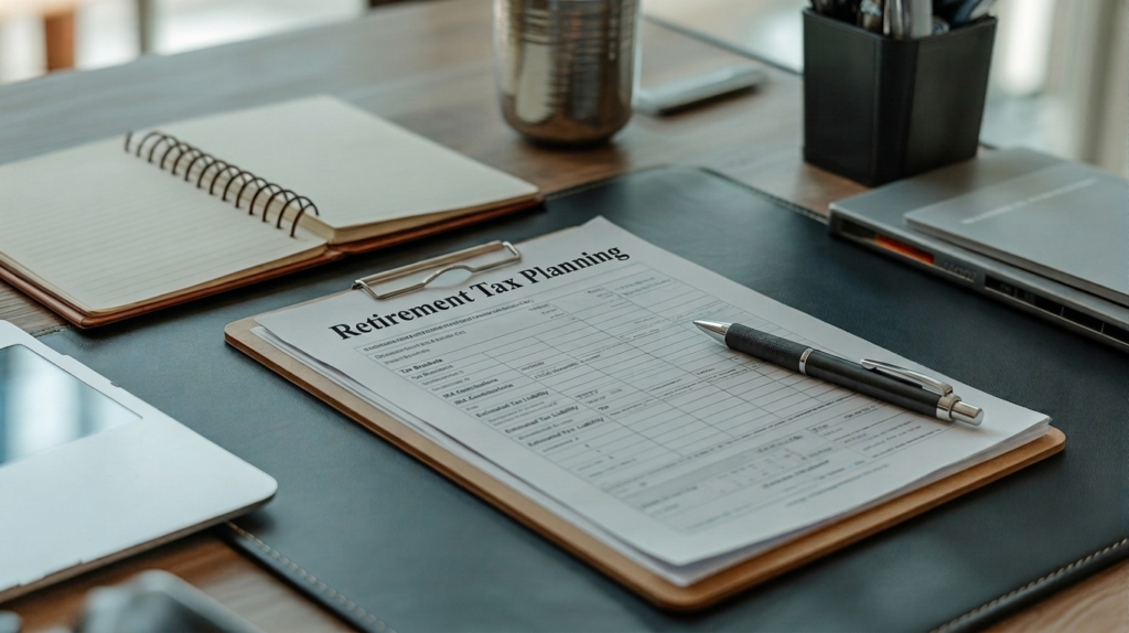 Tax benefits paperwork being prepared by a CPA